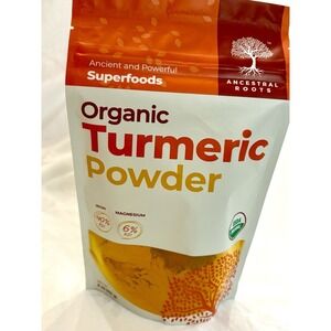 Superfood's Ancestral Roots Organic Turmeric Powder- UDA Certified- 4 Oz Bag New